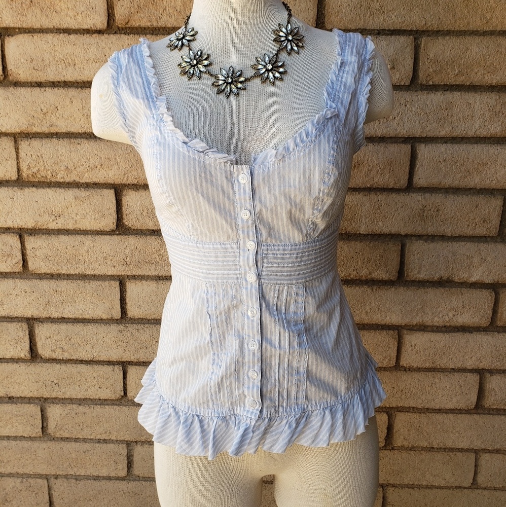 Guess Striped Babydoll Buttondown